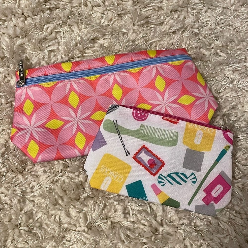 Set of 2 Clinique cosmetic bags